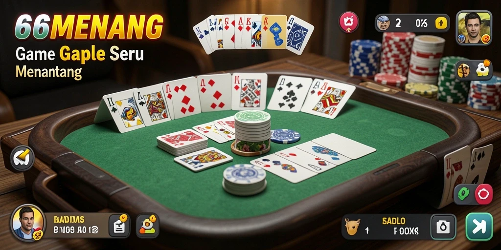 Tampilan gameplay Gaple yang seru dan interaktif.
