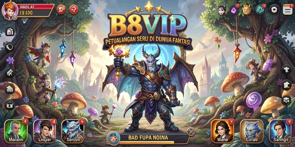 Tampilan gameplay B8VIP yang menakjubkan dengan petualangan seru.