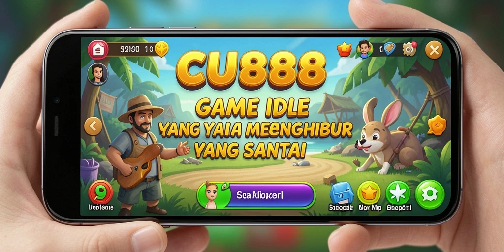 Tampilan gameplay CU888 dengan karakter yang berinteraksi.