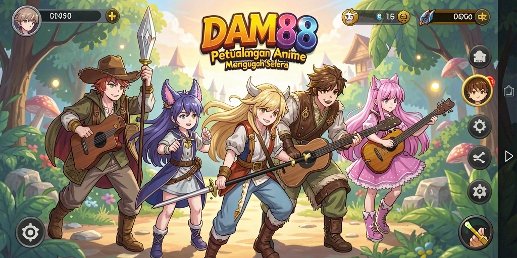 Tampilan gameplay menakjubkan dari DAM88 yang penuh warna.