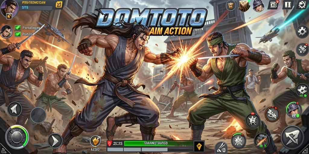 Tangkapan layar gameplay DOMTOTO yang penuh aksi dan dinamika.