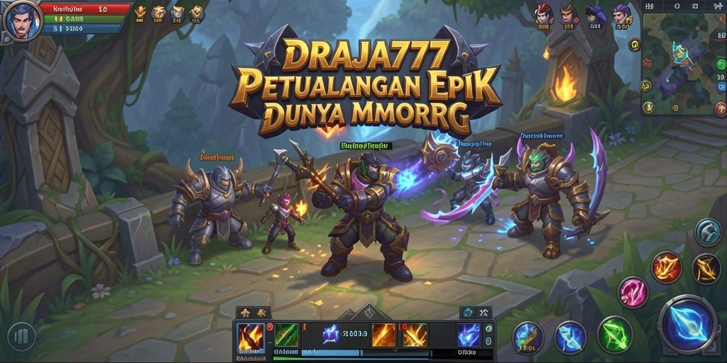 Screenshot gameplay DRAJA777 yang menampilkan aksi seru dalam petualangan MMORPG.