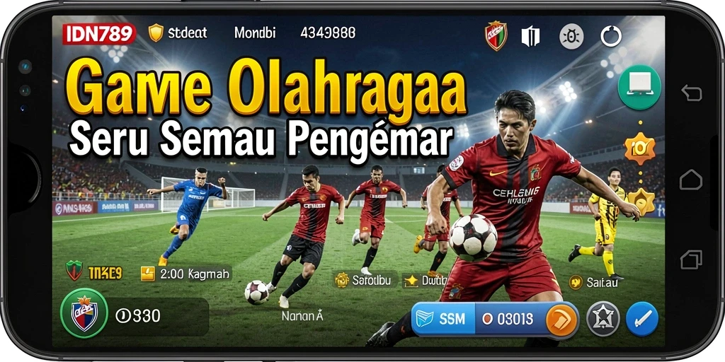 Screenshot IDN789 menampilkan aksi seru di lapangan olahraga yang mendebarkan.