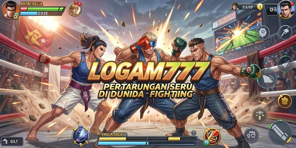 Tampilan gameplay <strong>LOGAM777</strong> yang menegangkan dan penuh aksi.