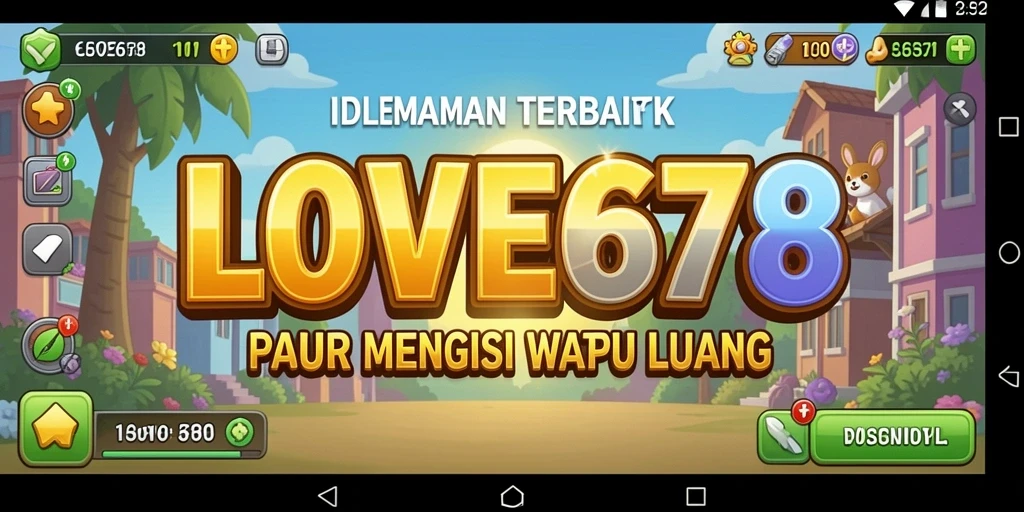 Screenshot utama LOVE678 menunjukkan karakter unik dalam gameplay Idle yang mengasyikkan.
