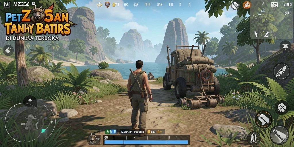 Gameplay MZ356 yang menakjubkan dalam dunia terbuka.