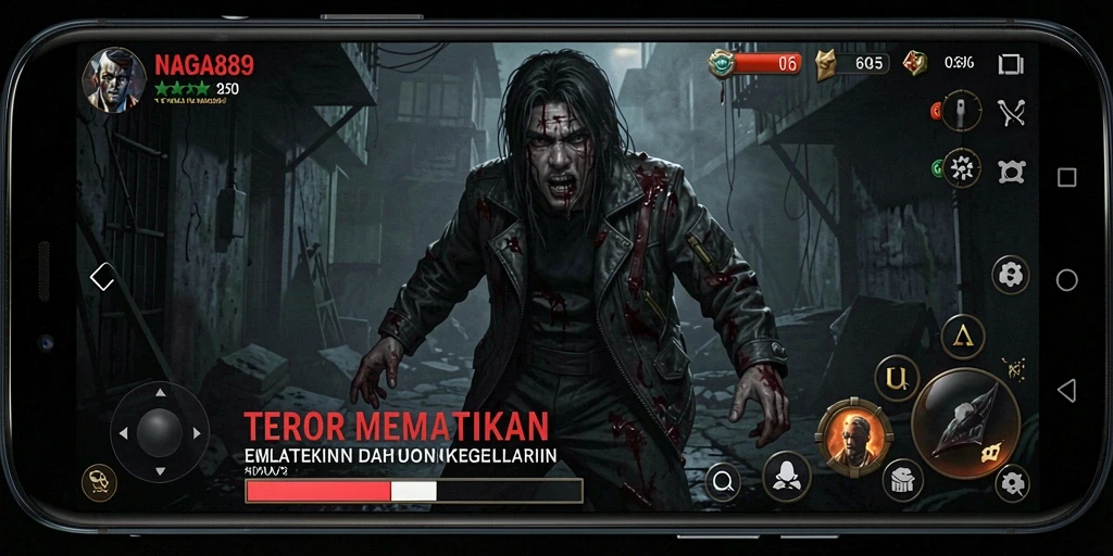 Tampilan menyeramkan gameplay NAGA889 yang penuh ketegangan.