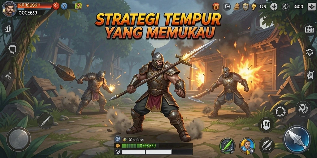 Tampilan gameplay strategis yang mendalam dan menantang di OCE69.