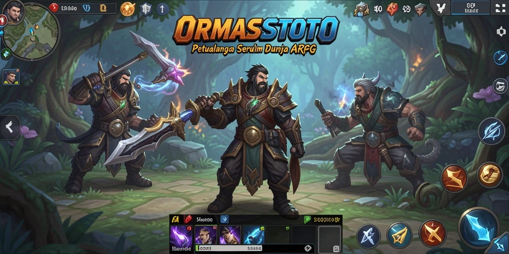 Gameplay seru ORMASSTOTO dengan aksi pertarungan ARPG yang epik.