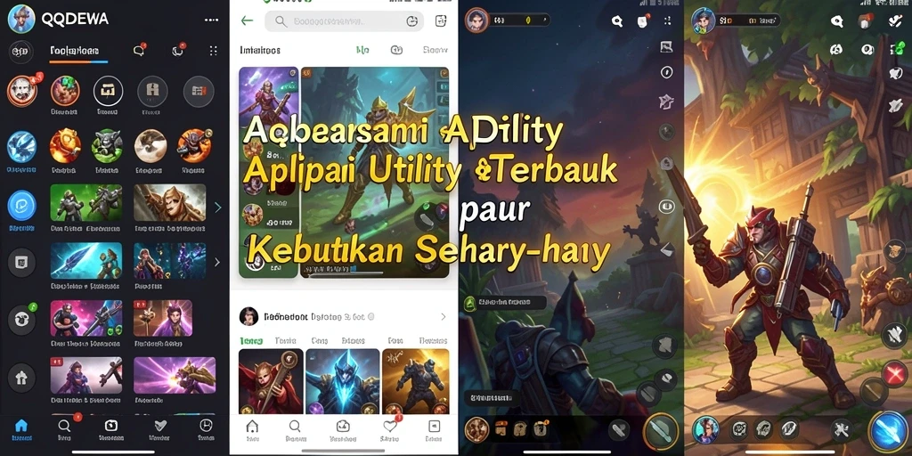 Tampilan antarmuka intuitif dari QQDEWA yang memudahkan navigasi.