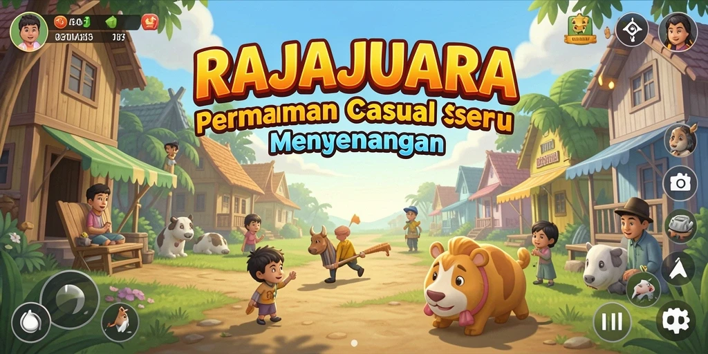 Tampilan menarik gameplay RAJAJUARA yang seru dan penuh tantangan.
