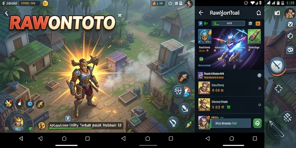 Tampilan antarmuka RAWONTOTO yang intuitif dan menarik.