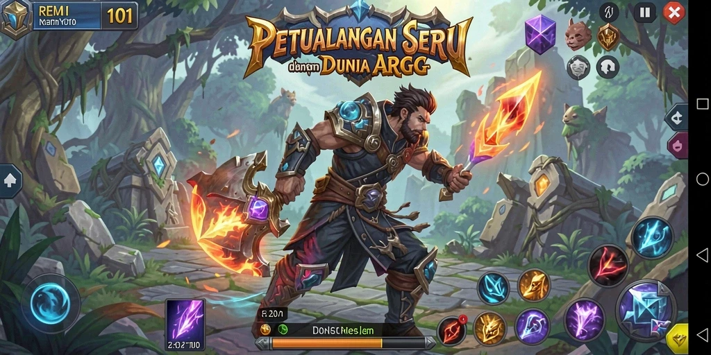 Tangkapan layar gameplay seru dari REMI101 dalam aksi ARPG.