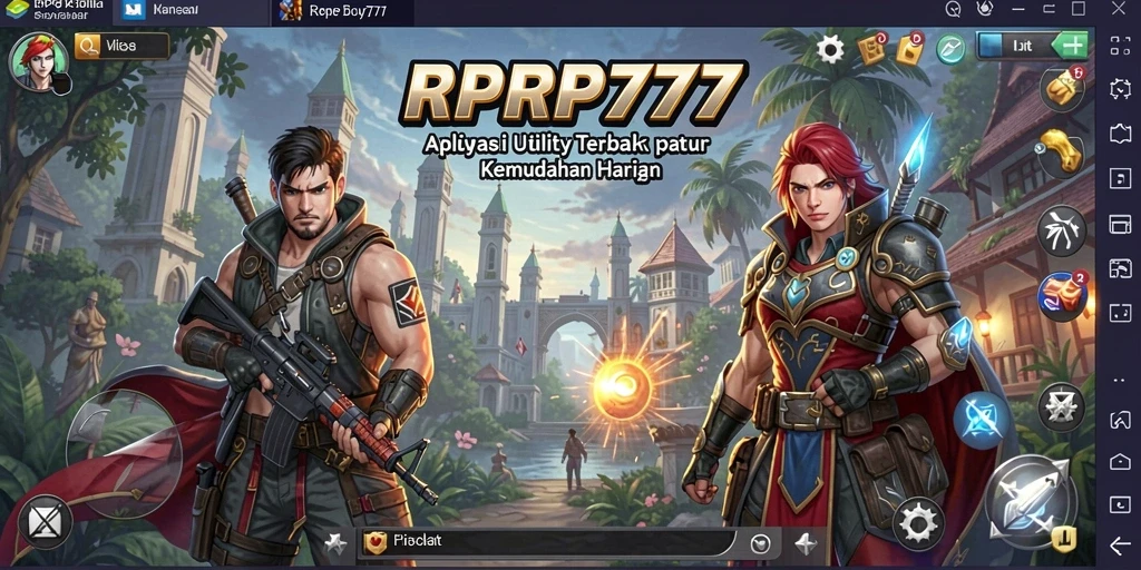Screenshot RPRP777 menunjukkan antarmuka aplikasi yang bersih dan fungsional.