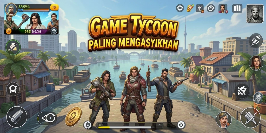 Gameplay seru SR996 dalam membangun bisnis Tycoon.
